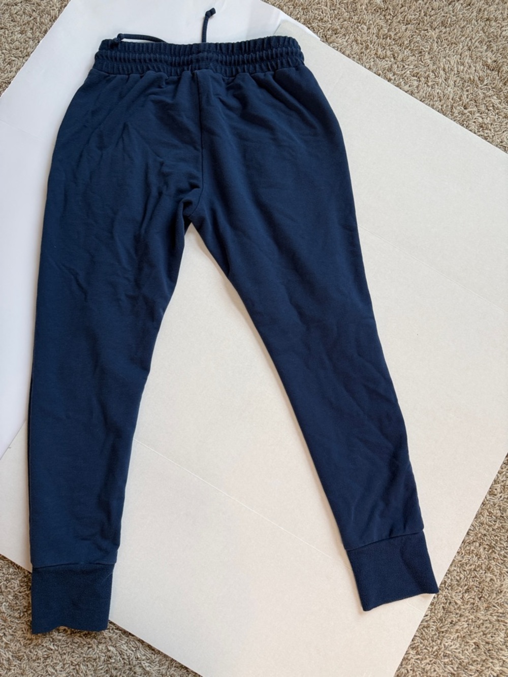 Free People Womens Joggers Sweat Pant High Waisted Navy Blue size Medium - Picture 7 of 14